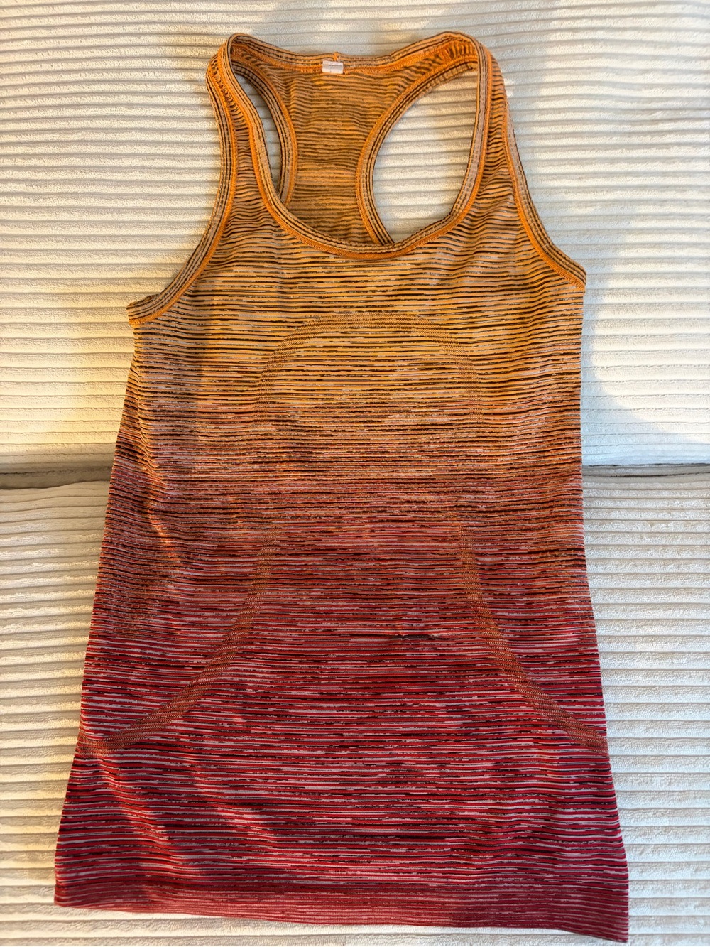 lululemon Racerback Tank Top in Yellow and Red Limited edition size 4